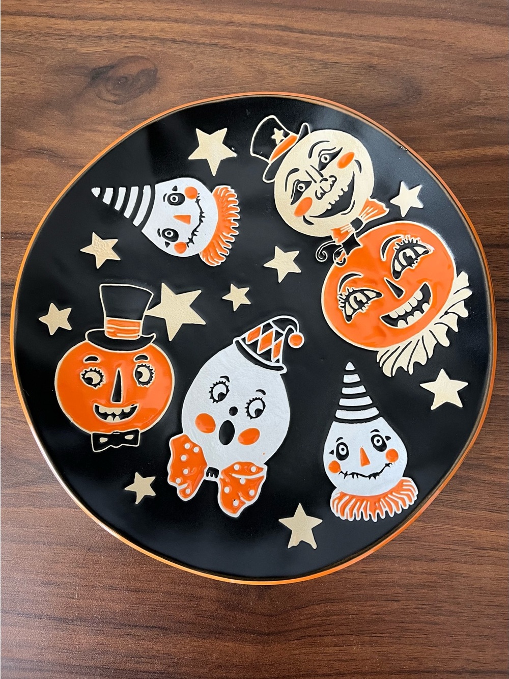 Halloween Retro Designed Salad Plate